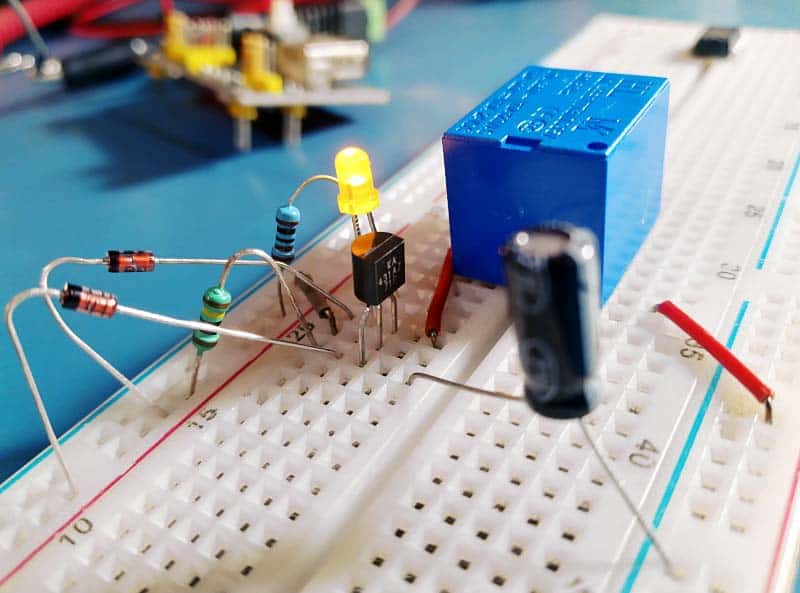 TL431 Delay Breadboard