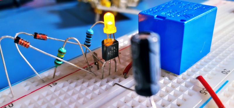 TL431 Delay Breadboard