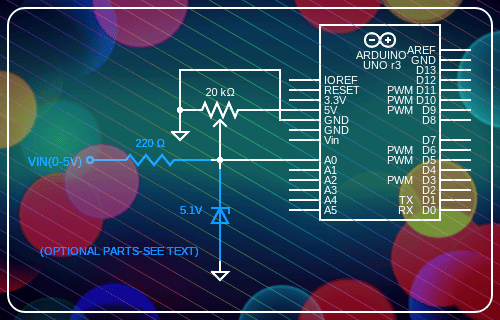 Arduino Uno VCLED Flasher Schematic