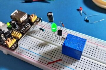 USB Mains Switch Breadboard