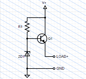 Discrete Linear Voltage Regulator Basic Schematic