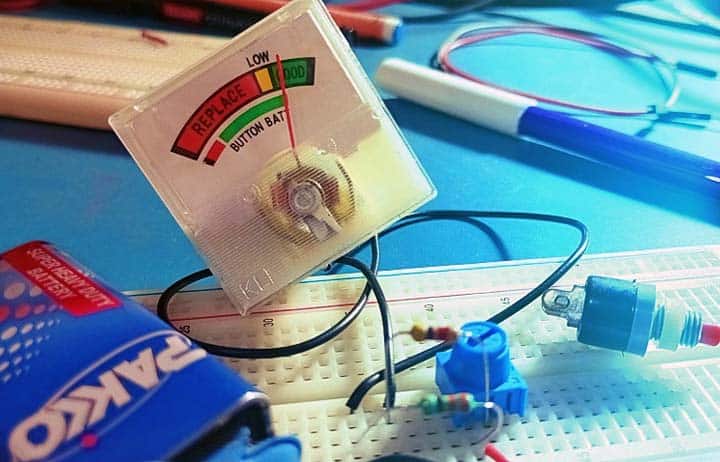 9V Battery Tester Breadboard