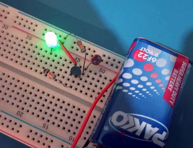 Toilet Bowl Night Light Breadboard