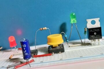 Mosfet Tester Breadboard