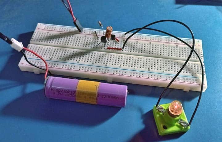 Torch Bulb Blinker Breadboard